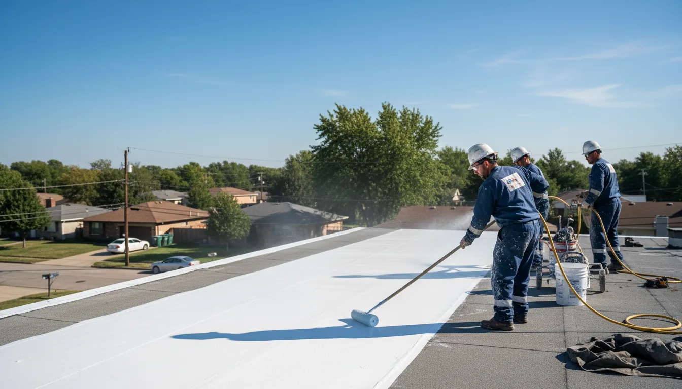 Commercial roof coating in New Athens, OH near me